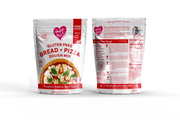 Hand and Heart Gluten Free Bread & Pizza Mix. Bake gluten free pizza, gluten free calzones, gluten free soft bread