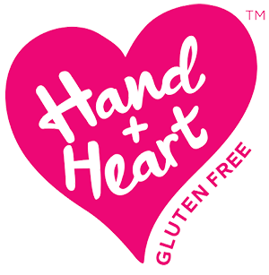 Official logo for Hand & Heart Gluten-Free brand